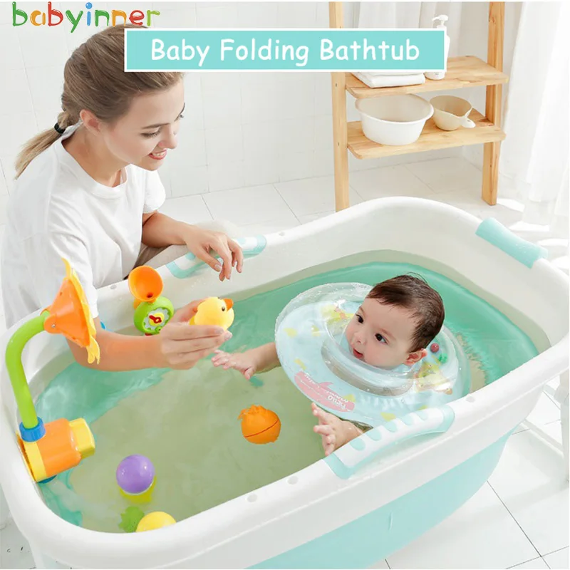 Детская внутренняя Складная Ванна для ванной 42 1*23 2 * 20.9in большая емкость удобная