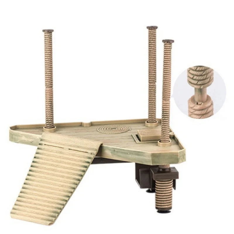 Украшения для аквариума вертушка лягушки Плавающая Платформа декор досуга стола