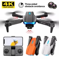 2021 new e99 pro drone professional 4k hd dual camera automatic obstacle avoidance foldable height keep mini helicopter toys