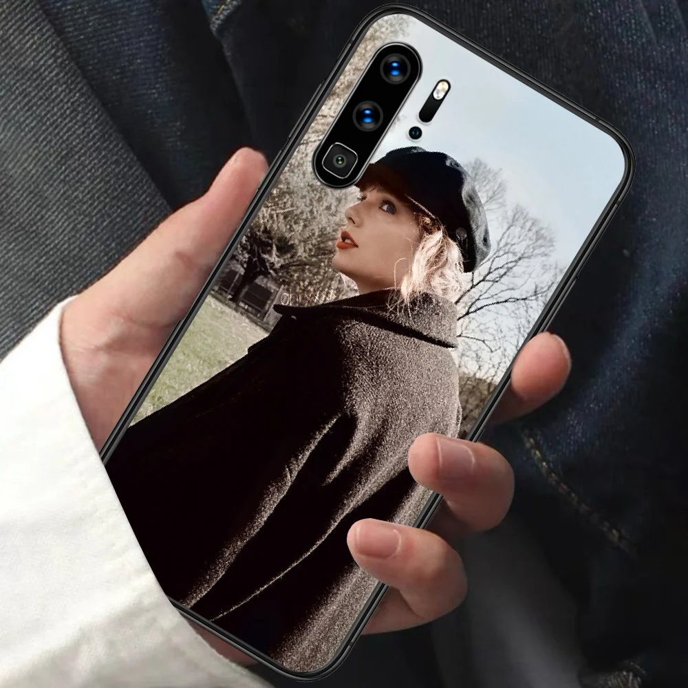 

Taylor Alison Swift Evermore Phone Case For HUAWEI P 9 10 20 30 40 Lite smart Pro Z 2019 Nova 5T 6 7 i black Etui 3D Hoesjes