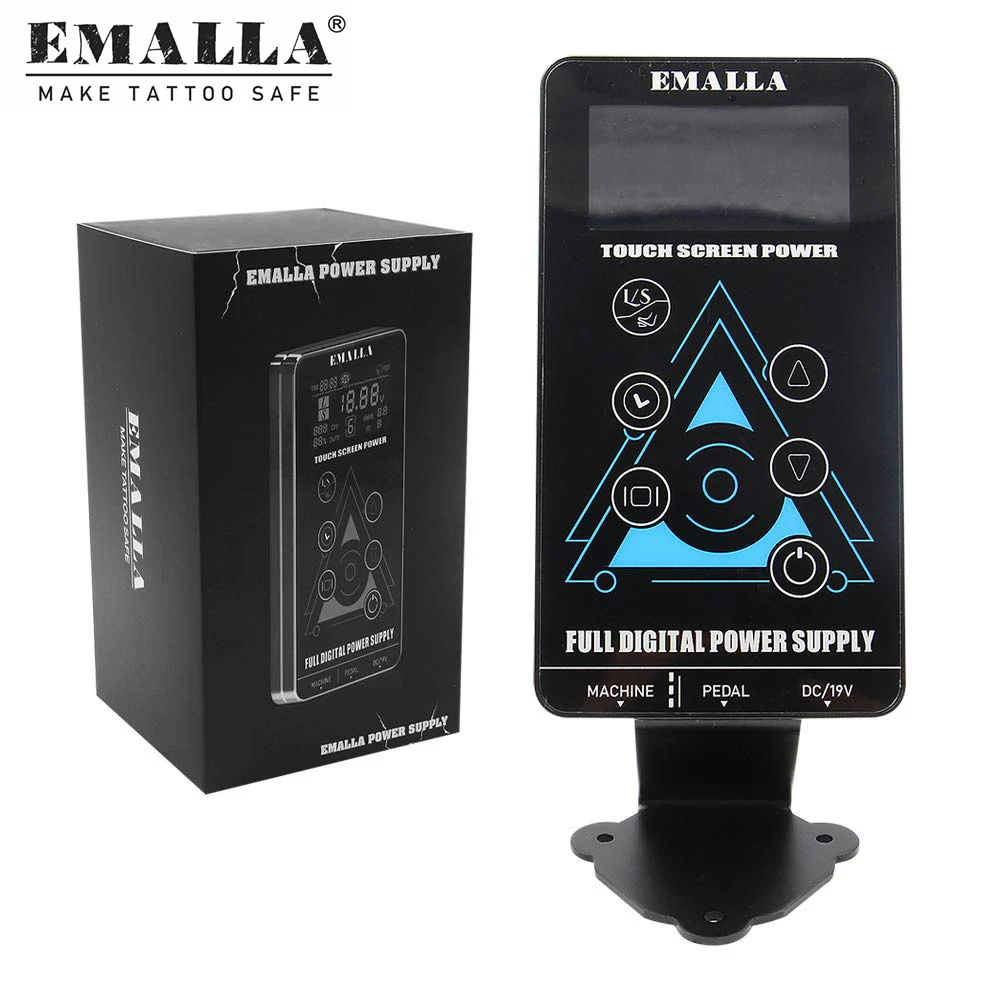 

Блок питания EMALLA для тату-машинки, с сенсорным экраном, с двойным жк-дисплеем