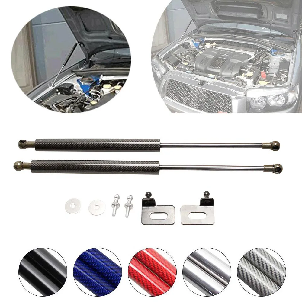 Для SUBARU Forester SG 2002-2009 модифицированный передний капот капота из углеродного волокна газлифт поддерживает стойки опорный стержень ударов