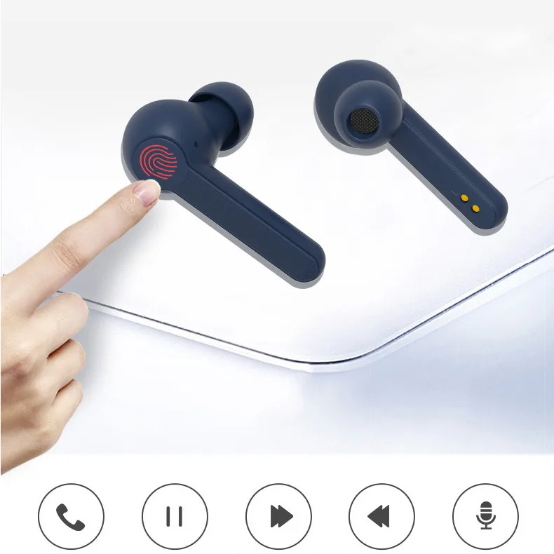 T19 наушники вкладыши TWS беспроводной Bluetooth 5 0 Наушники Hi Fi In ear Спорт Бег гарнитура