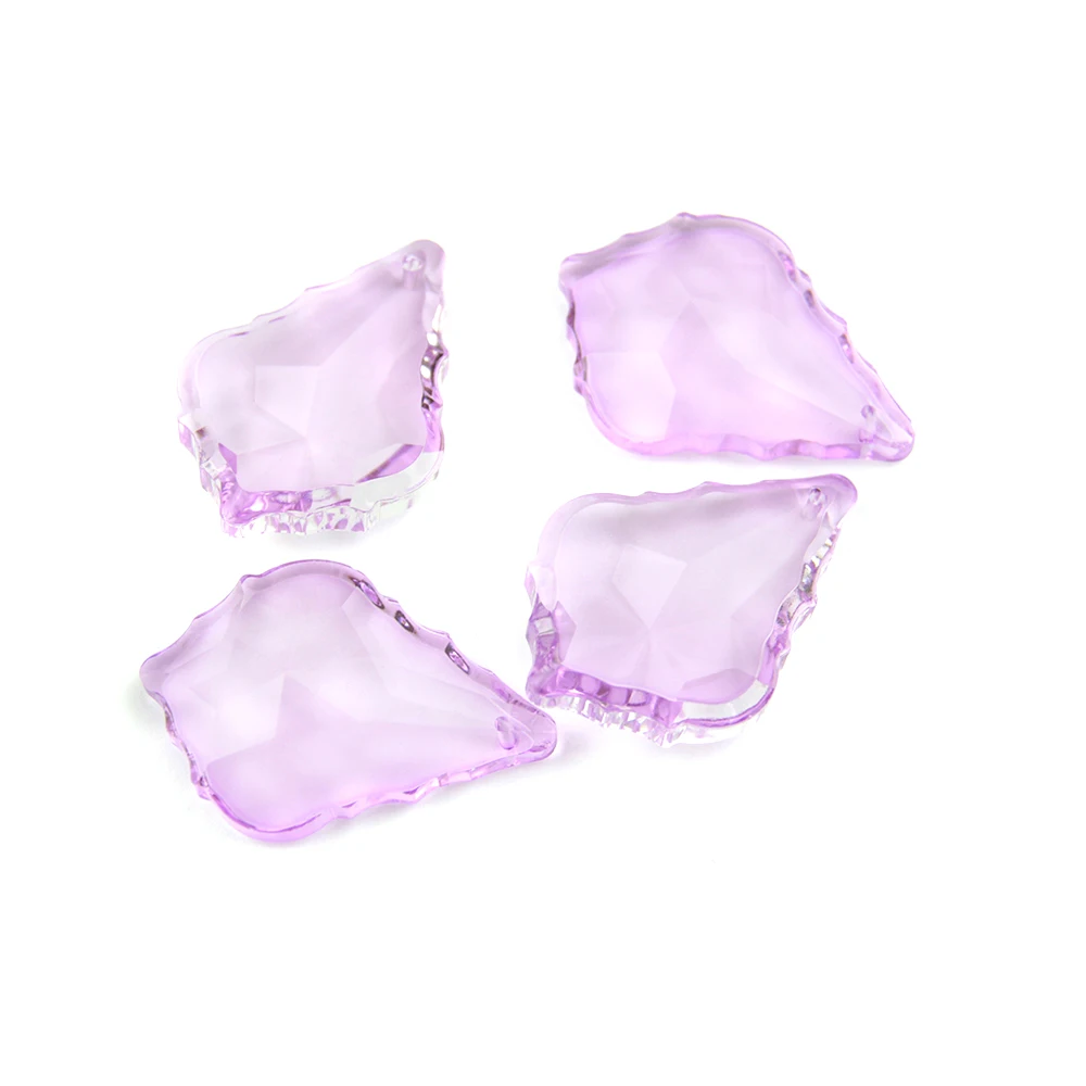 38mm/50mm Maple Leaf Shape 20pcs/lot Crystal Glass Lighting Hanging Prism Pendants Home Decoration Accessories for Chandelier | Лампы и