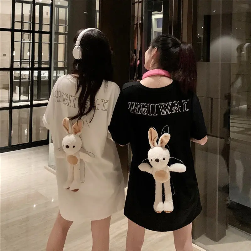 

2020 Casual Harajuku Women Hoodie Plus Size Rabbit Autumn Winter Tops Hoodies Oversized couple girlfriends pullovers Sweatshirt