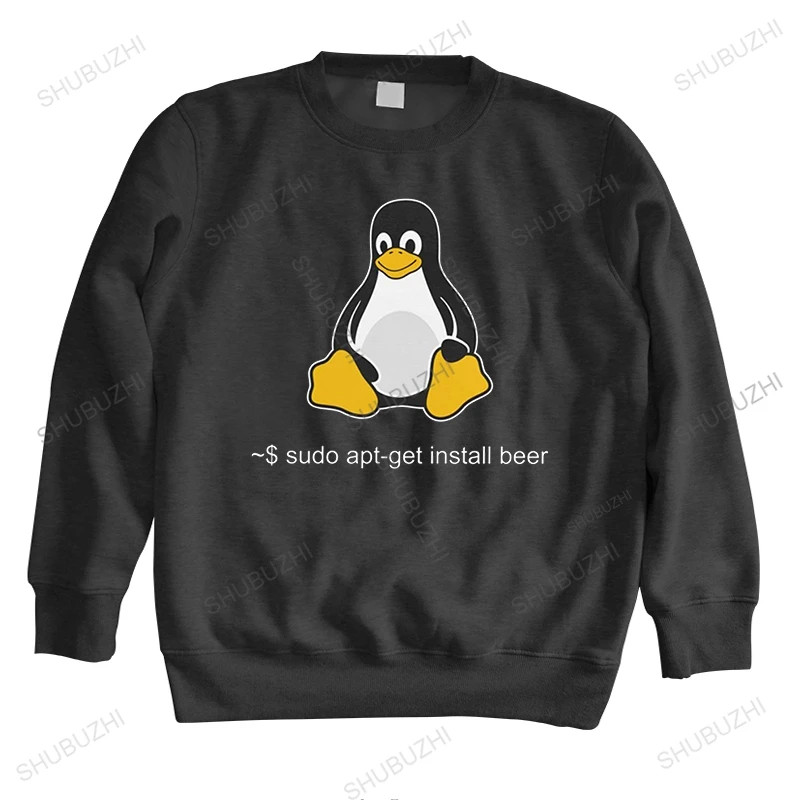 Забавный Linux Sudo Get Me A свитера с пивом для мужчин программатор пингвина