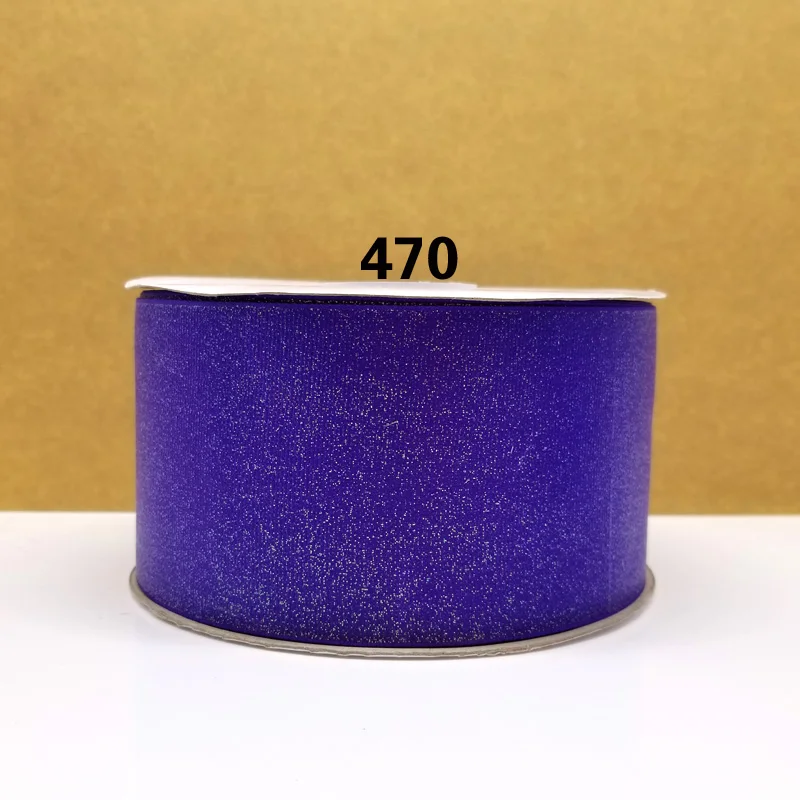 470-regal purple 50 ярдов " 75 мм твердая блестящая корсажная лента с принтом - Цвет: 470-regal purple