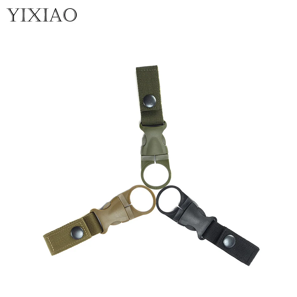 

YIXIAO Molle Webbing Backpack Buckle Attach Quickdraw Carabiners Outdoor Camping Hiking Water Bottle Holder Hanger Buckle