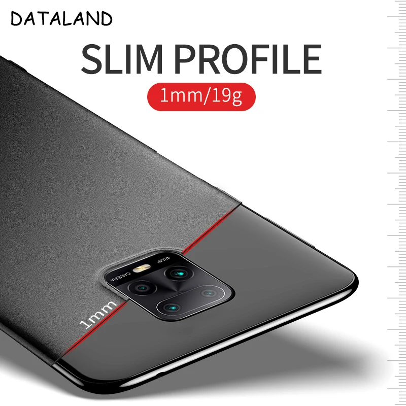 Чехол для Xiaomi Redmi Note 9 Pro роскошный Ультратонкий матовый жесткий чехол из