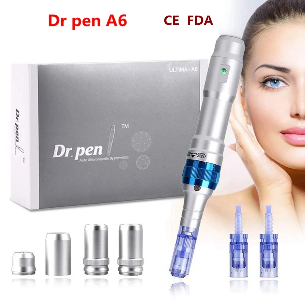 

Автоматическая микро-игла Dr. Pen Ultima A6, ручка для ухода за кожей, удаление шрамов на лице, акне и морщин