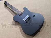 in stock custom 7 string electric guitarmatte black neck set in bodytel guitar basswood body