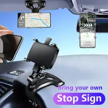 Universal Car Phone Holder Car Dashboard Clips For Iphone Xiaomi Samsung GPS Navigation Mount Sun Visor Rearview Mirror Holder