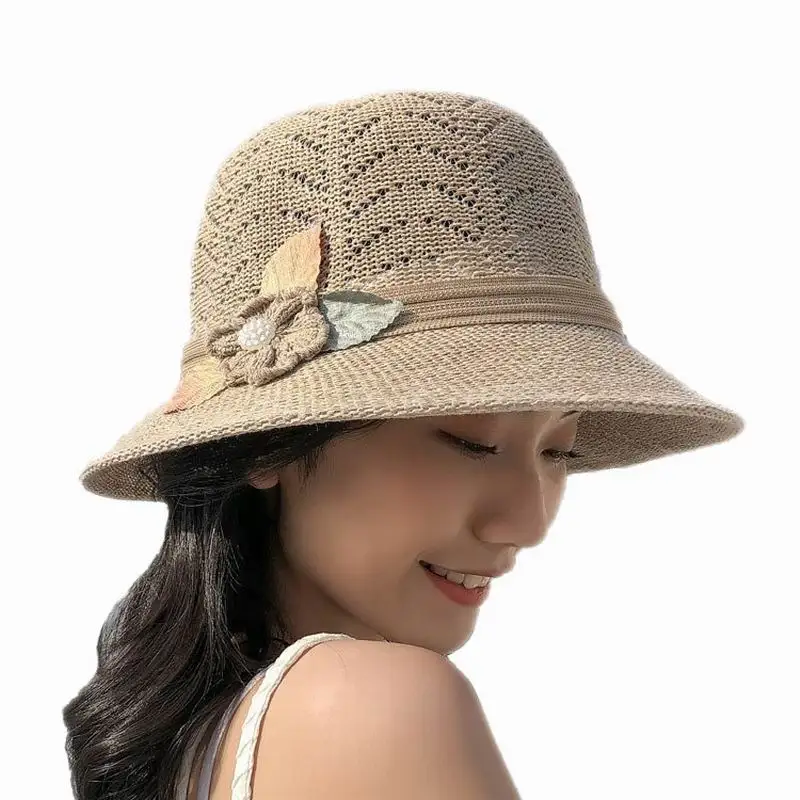 

Летняя хлопковая шляпа для путешествий по морю, Солнцезащитная шляпа с цветочным принтом