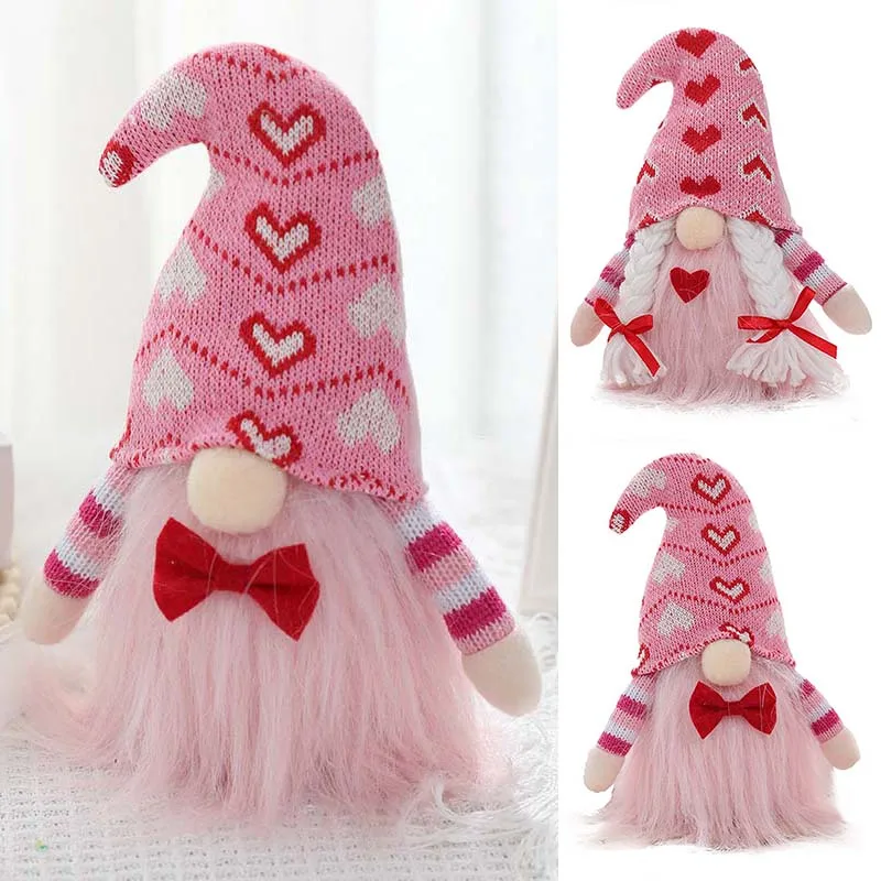 

New Valentine's Day Faceless Doll Ornament Nordic Gnome Old Man Doll Valentines Day for Home Decoration Valentines Day Gifts Toy