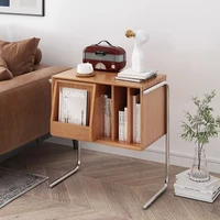 nordic magazine cabinet solid wood floating cabinet japanese side cabinet storage small apartment modern minimalist bookcase
