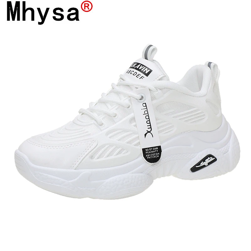 

Women's Shoes Comfortable Mesh Breathable Daddy Shoes 2021 New Wild Thick Bottom Increased Thin Casual Sneakers Shoes for Woman