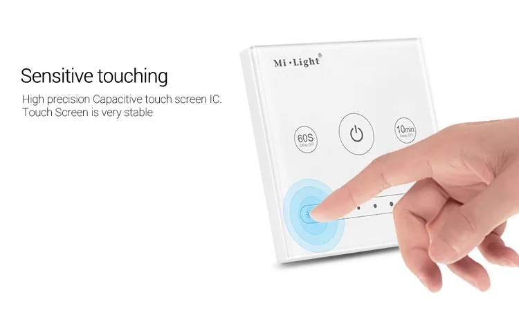 Milight AC100~220V 1-Channel 0~10V L1 Panel Dimmer use with wifi remote controller brightness adjust for single color led light | Лампы и