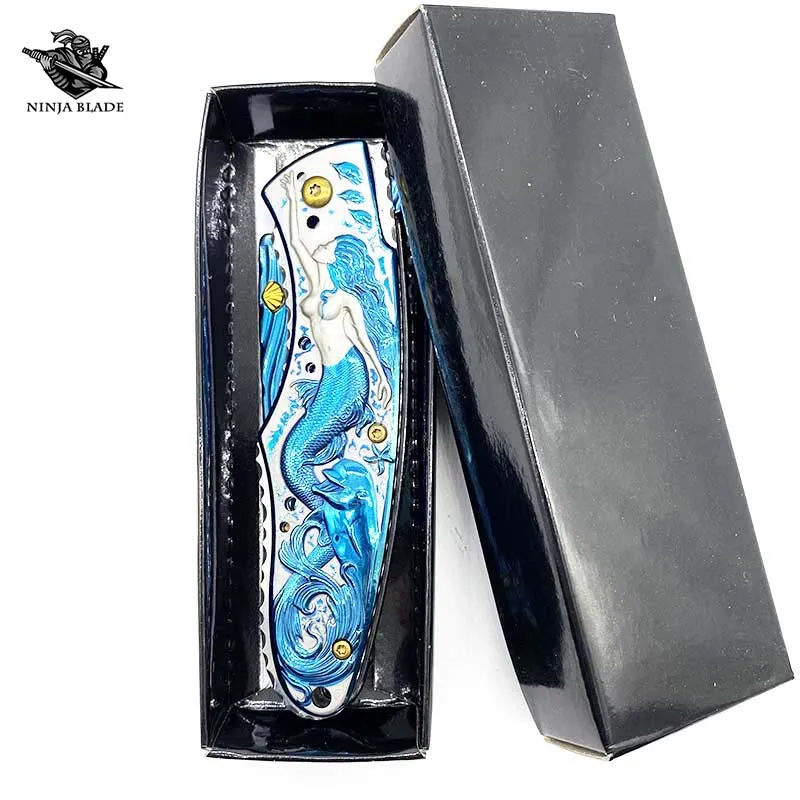 Складной нож-Русалка дочь морского Джека портативный карманный инструмент