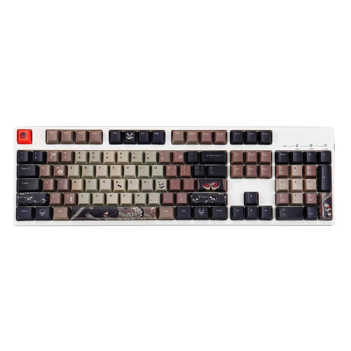 

108 Keys PBT Sublimation OEM Height Halloween Keycap with Key Puller for Mechanical Gaming Keyboard 61 87 104 Layout