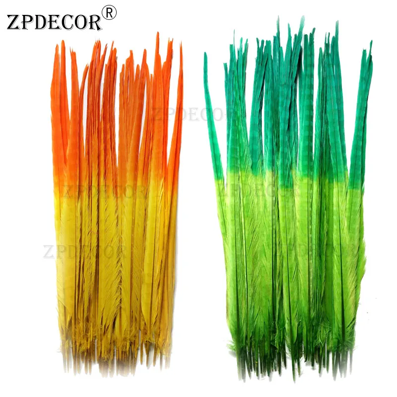 

ZPDECOR 45-50CM 18-20 Inch Double Color Ringneck Pheasant Feathers