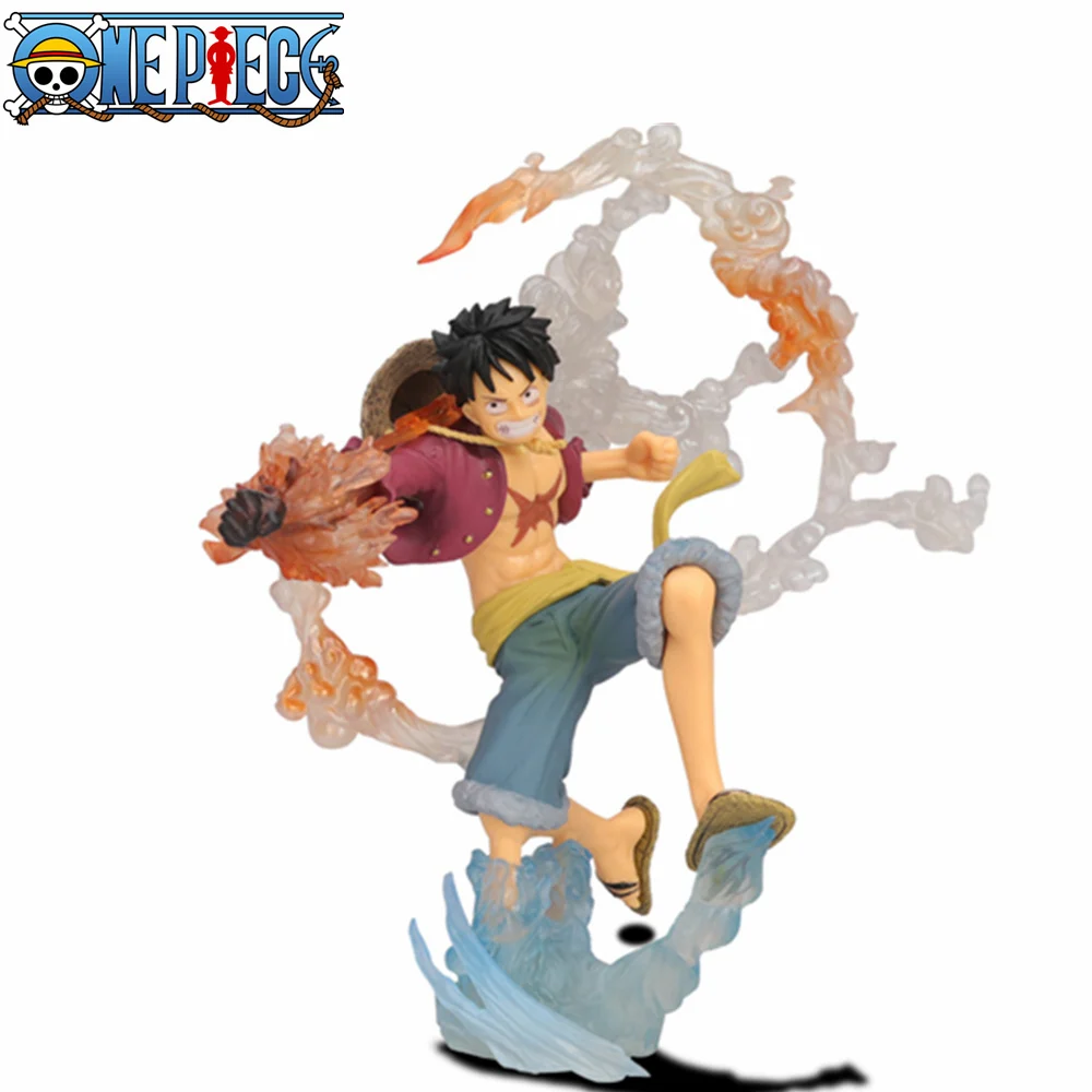 One Piece Monkey D Luffy Zero Fire кулак ПВХ экшн-фигурка 200 мм Аниме фигурка модели игрушки |