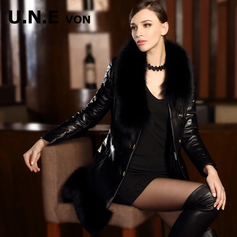 Женская куртка из натуральной овечьей кожи винтажная в Корейском стиле с