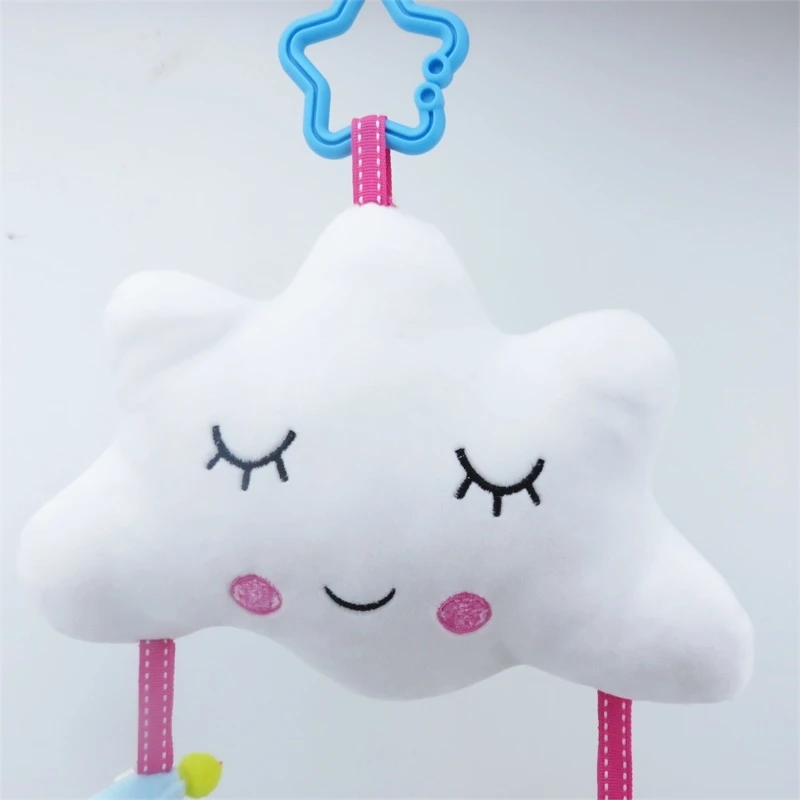 

Bed Hanging Toys Bed Winding Toys Kids Toys Cute Cloud Moon Star Mobile Bed Baby Toys 0-12 Months Newborn Educational Toy
