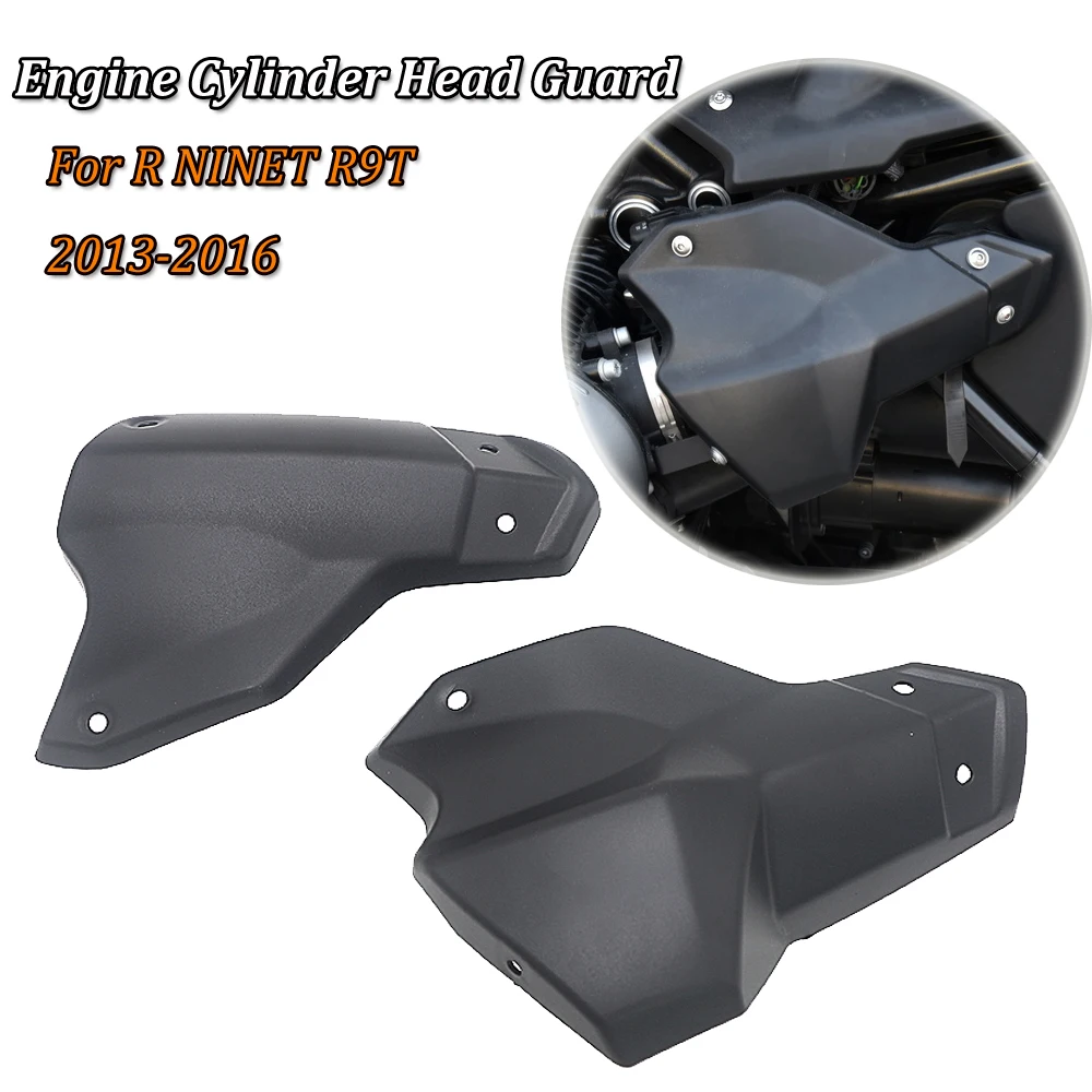 

Motorcycle Dust Injection Engine Cylinder Head Guard Cover Protector Matte Black For BMW R NINET R9T R 9 T 2013-2016