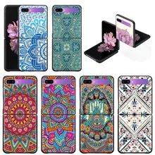 Phone Case For Samsung Galaxy Z Flip3 5G z flip 3 5G zFlip Cover Cellphone Shell Caso Mobilephone Fundas Mandala Chakra Yoga