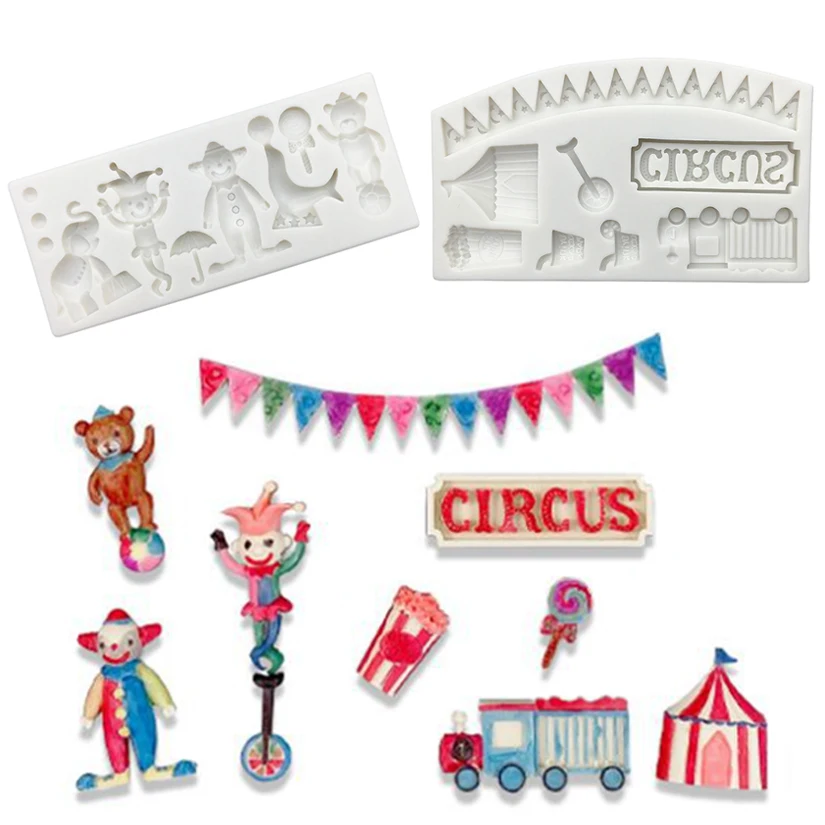 

Цирковая труппа, силиконовая форма, искусственная фотография