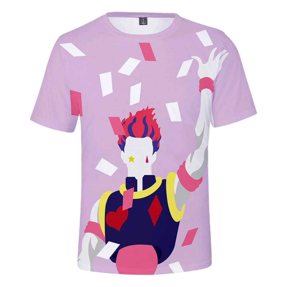 

New Fantasy Comics HUNTERxHUNTER Hisoka 3D Printed T Shirt Men/Women Summer Fashion Harajuku Anime T Shirt Hisoka Tops