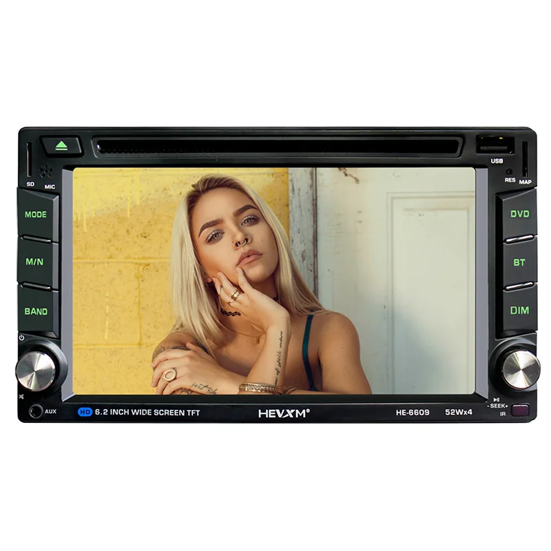 Android 6 0 Автомобильный мультимедийный плеер Bluetooth FM радио 2 дюймов 2-DIN 1080P цифровой