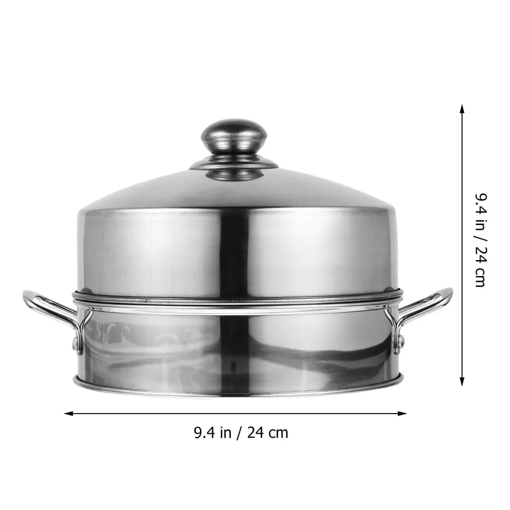 

1 Set 20cm Rustproof Kitchen Steamer Cookware Stainless Steel Food Steamers