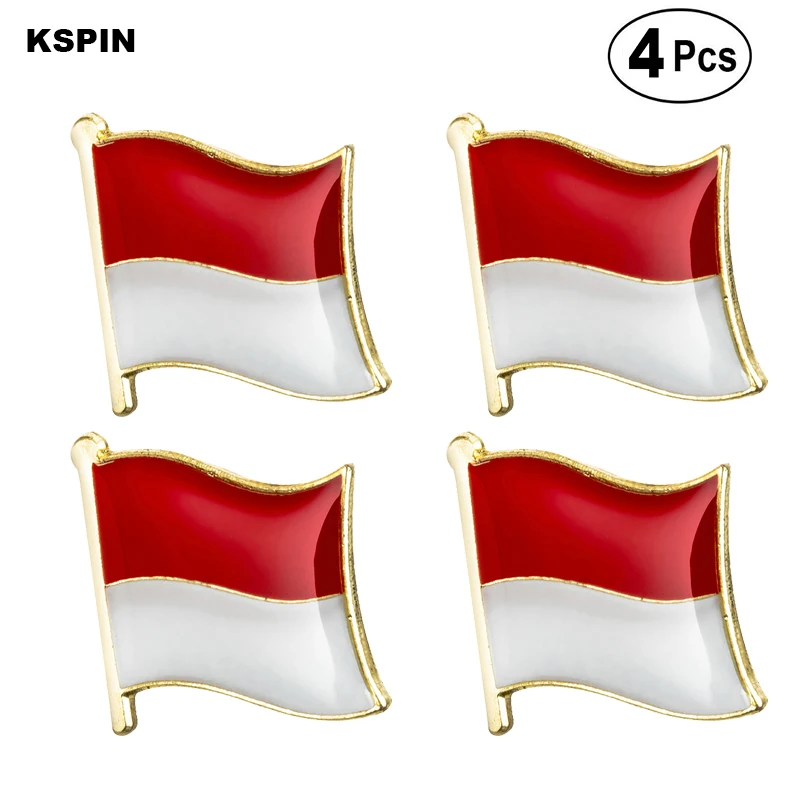 

Indonesia Flag Pin Lapel Pin Badge Brooch Icons 4pcs