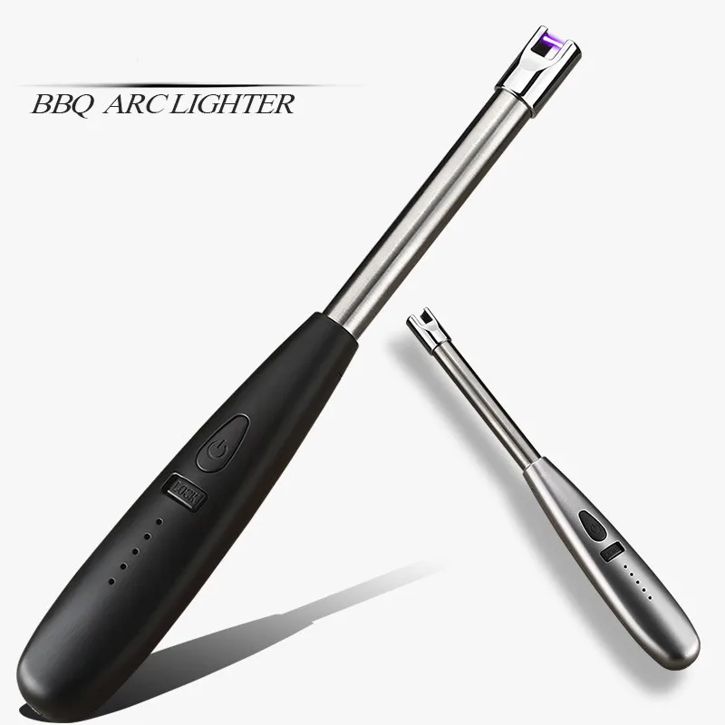 

Длинная электрическая кухонная дуговая Зажигалка USB ветрозащитные импульсные беспламенные Плазменные зажигалки для курения сигарет для б...