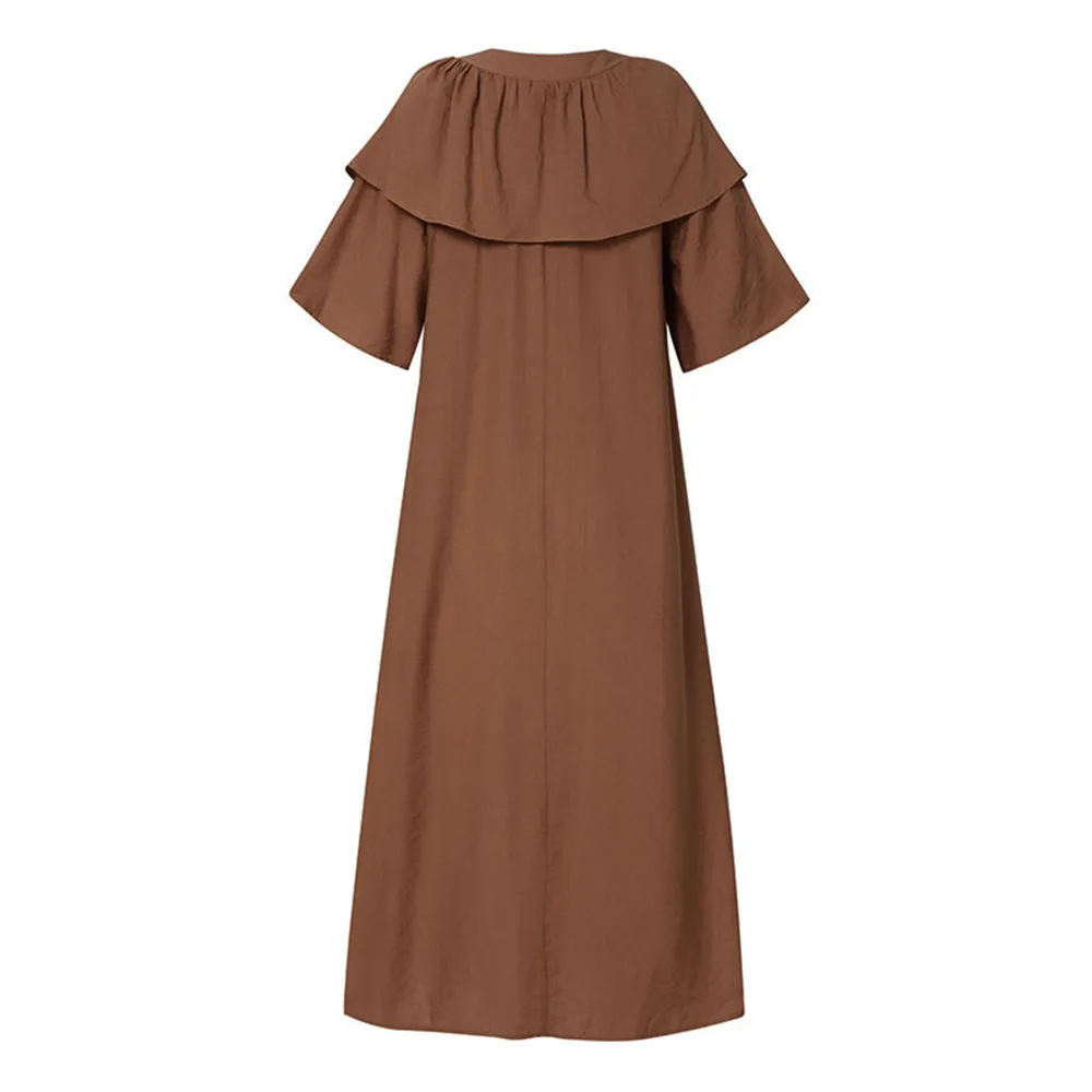 

Japan Style Summer Korean Fashion 2021 Loose Casual Simple Designer Thin Solid Color V-neck Ruffle Summer