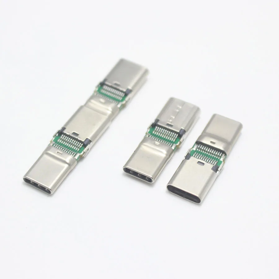 1 шт. USB 3,1 type C разъем 24Pin штекер для Женский Джек удлинитель тестовая линия DIY адаптер