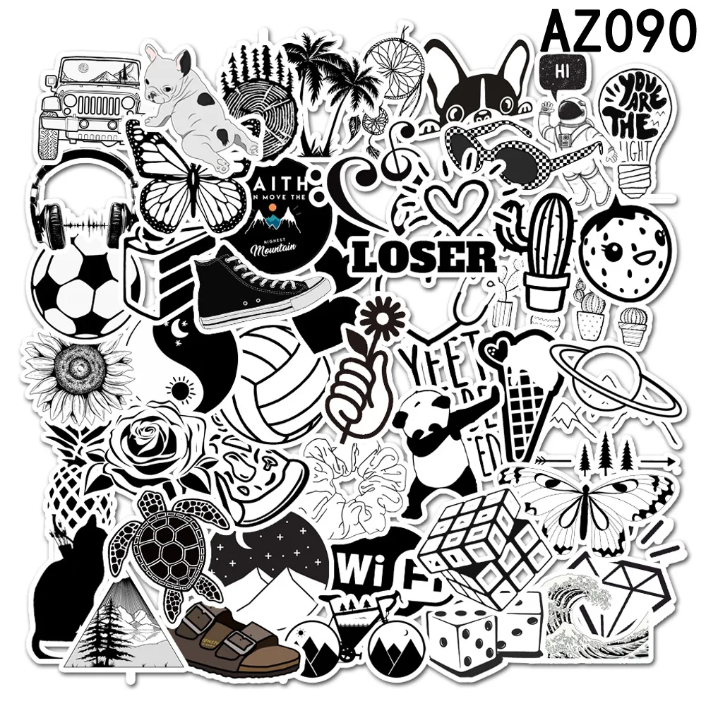 Наклейки в виде чемоданов и граффити водостойкие стикеры животных помады розы