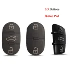 Kutery для кнопок на ключе от автомобиля Накладка для Audi A3 A4 A5 A6 A8 Q5 Q7 T 23 кнопки пульт дистанционного управления чехол для брелока Замена Pad