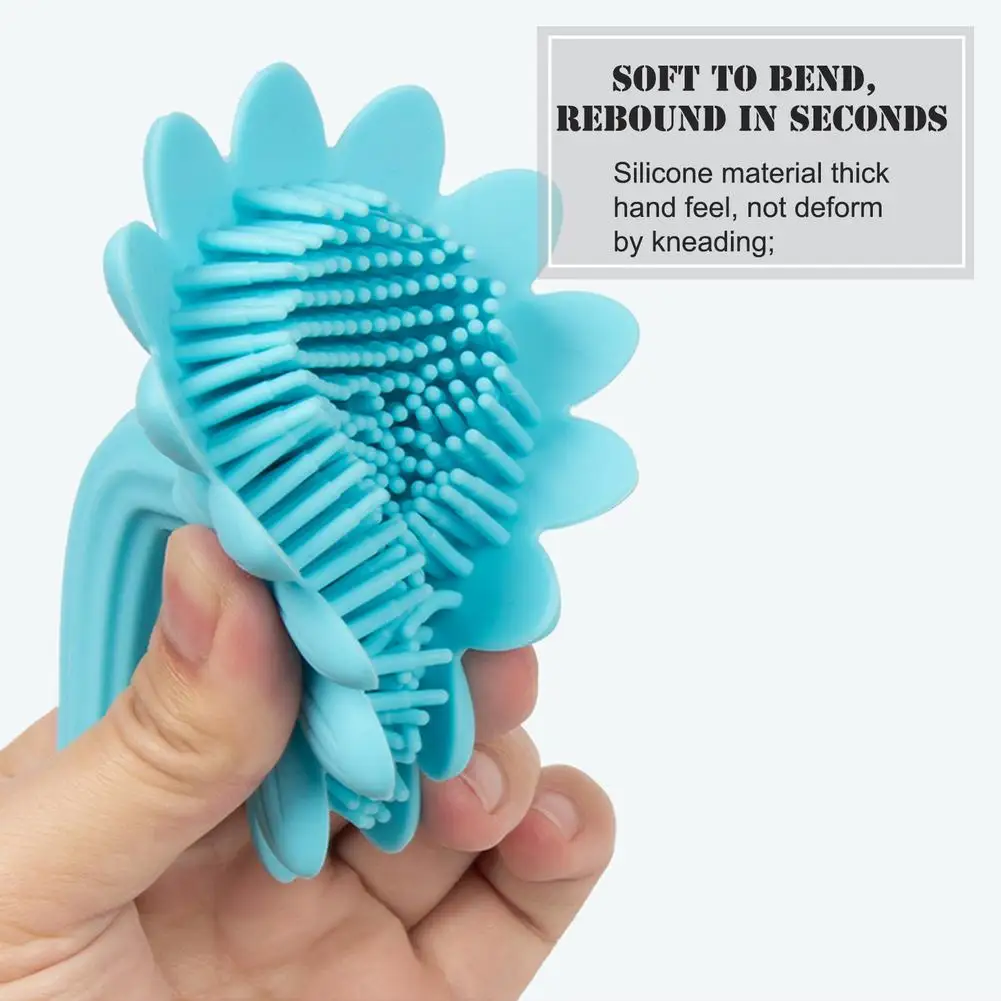 

Baby Brush Hair Scalp Massager Sunflower Skin-friendly Shower Brush Spa Brush Bathroom Accessory Massage Supplies For Kids Toys