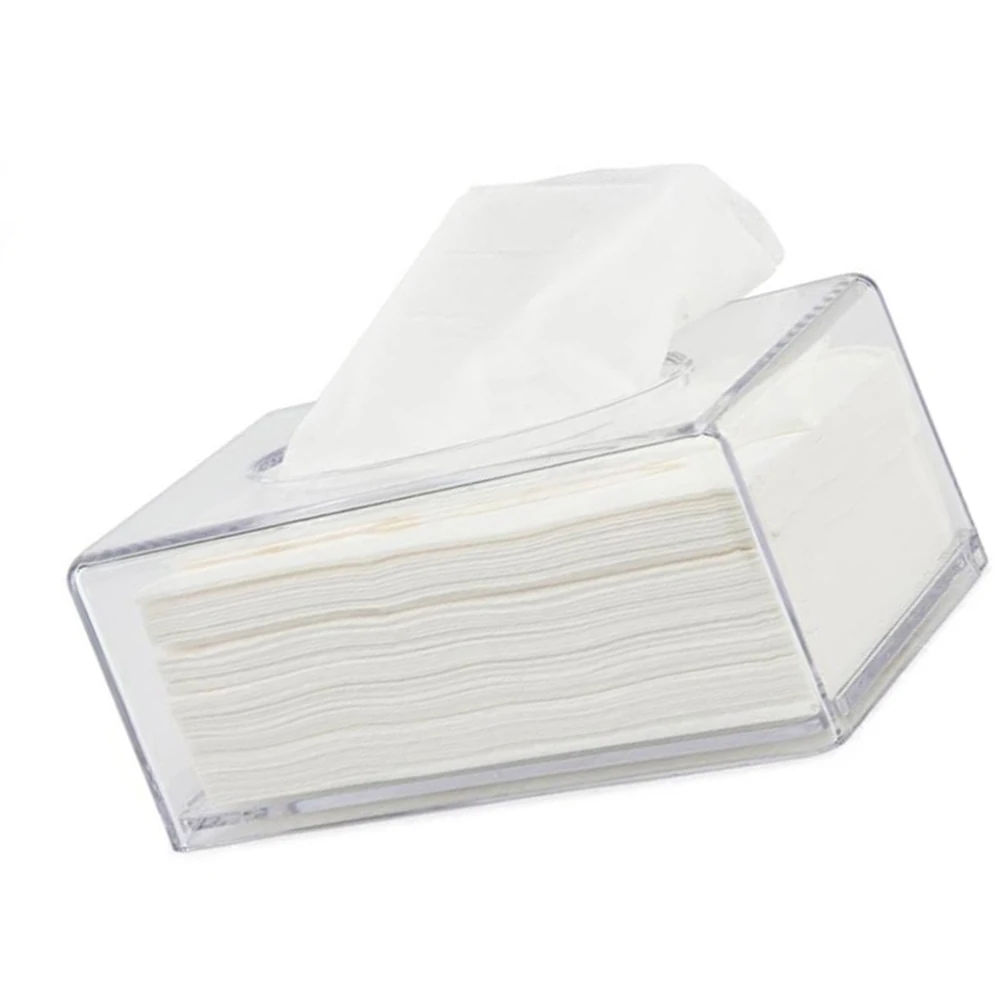 

European Style Supplies Creative Broadband Transparent Acrylic Removable Tissue Box Decor Organizer Household Supplies