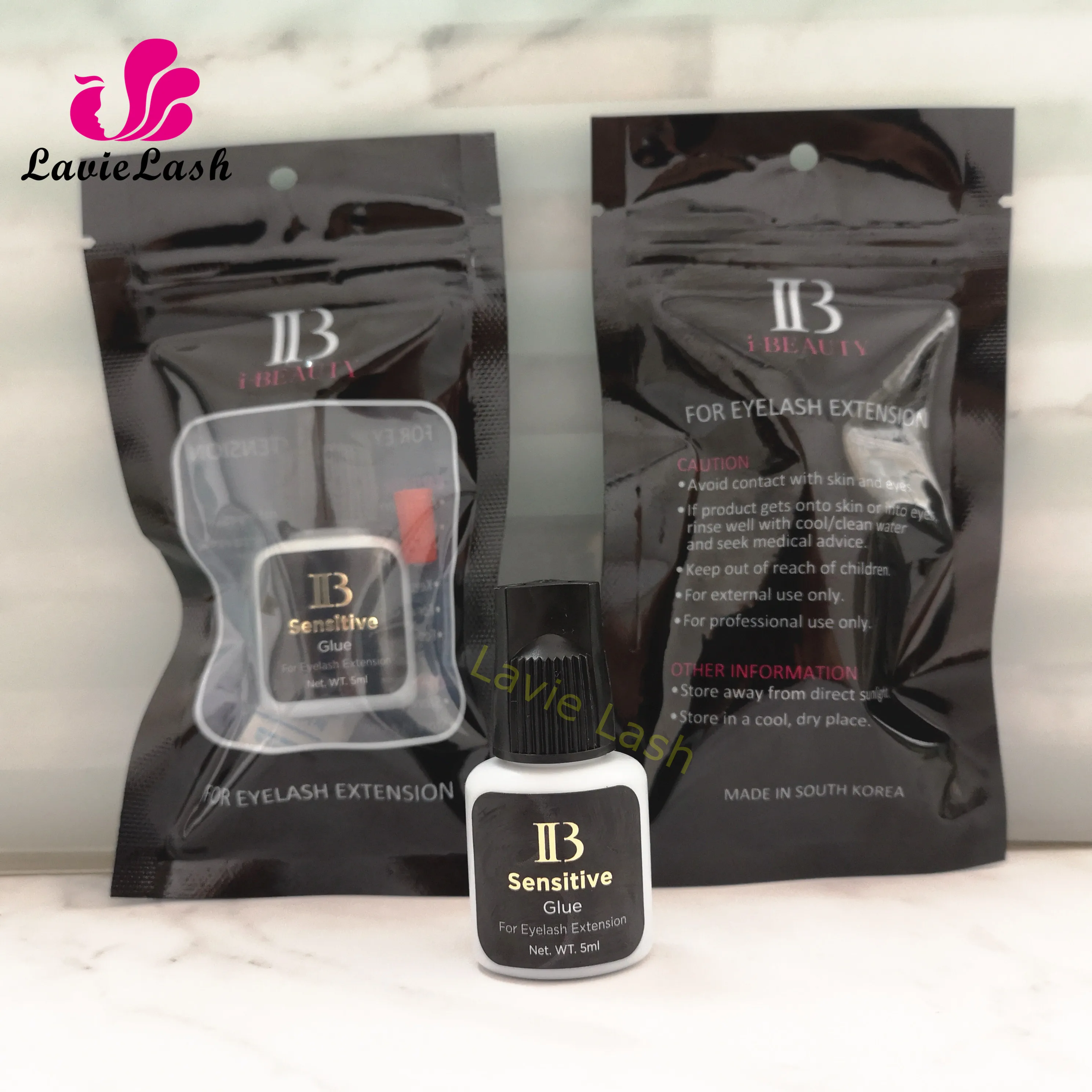2 бутылки оригинальный корейский клей IB чувствительный для наращивания ресниц