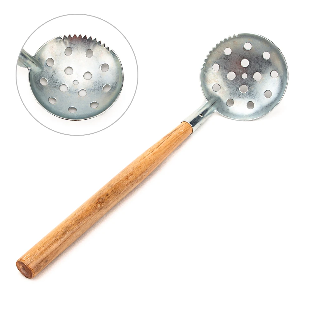 

Portable Ice Fishing Scoops Scooper Wood Handle Slush Skimmer Tool Accessory Fishing Tackles Products Pesca Iscas Tools