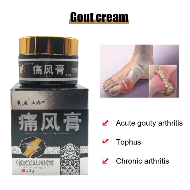 Gout Ointment Transdermal Polypeptide Treatment Joint Bone Pain Killer Sore Neck Muscle Relaxation Drug Health Care Plasters 2