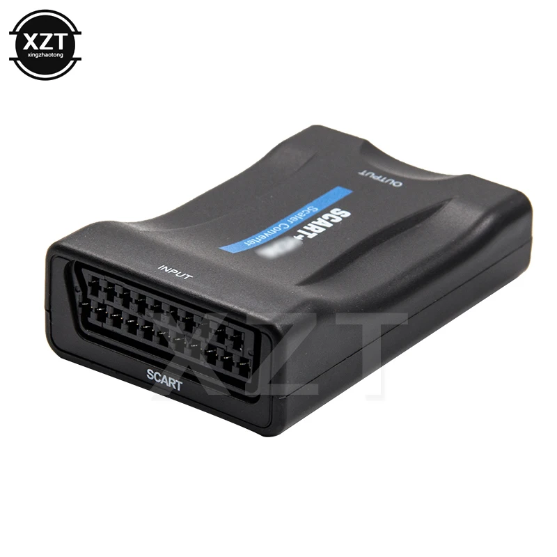 Преобразователь 1080P SCART в HDMI-совместимый преобразователь сигнала Видео Аудио