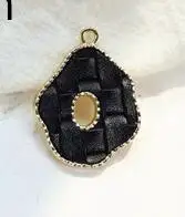 3 Стиль, 30 шт./лот, цветные украшения из искусственной кожи, геометрические, неправильные/в форме сердца, сплав, плавающие, lockt, подвески, сделай сам, ювелирные изделия, серьги, аксессуары - Окраска металла: 3