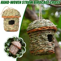 birds nests straw woven crafts hand long service life giving birds a safe home pw