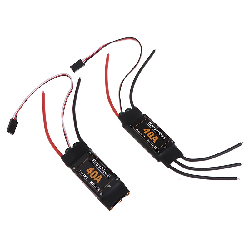

1 шт. 40A бесщеточный Дрон ESC части для самолетов Скорость контроллер двигателя игрушки с дистанционным управлением