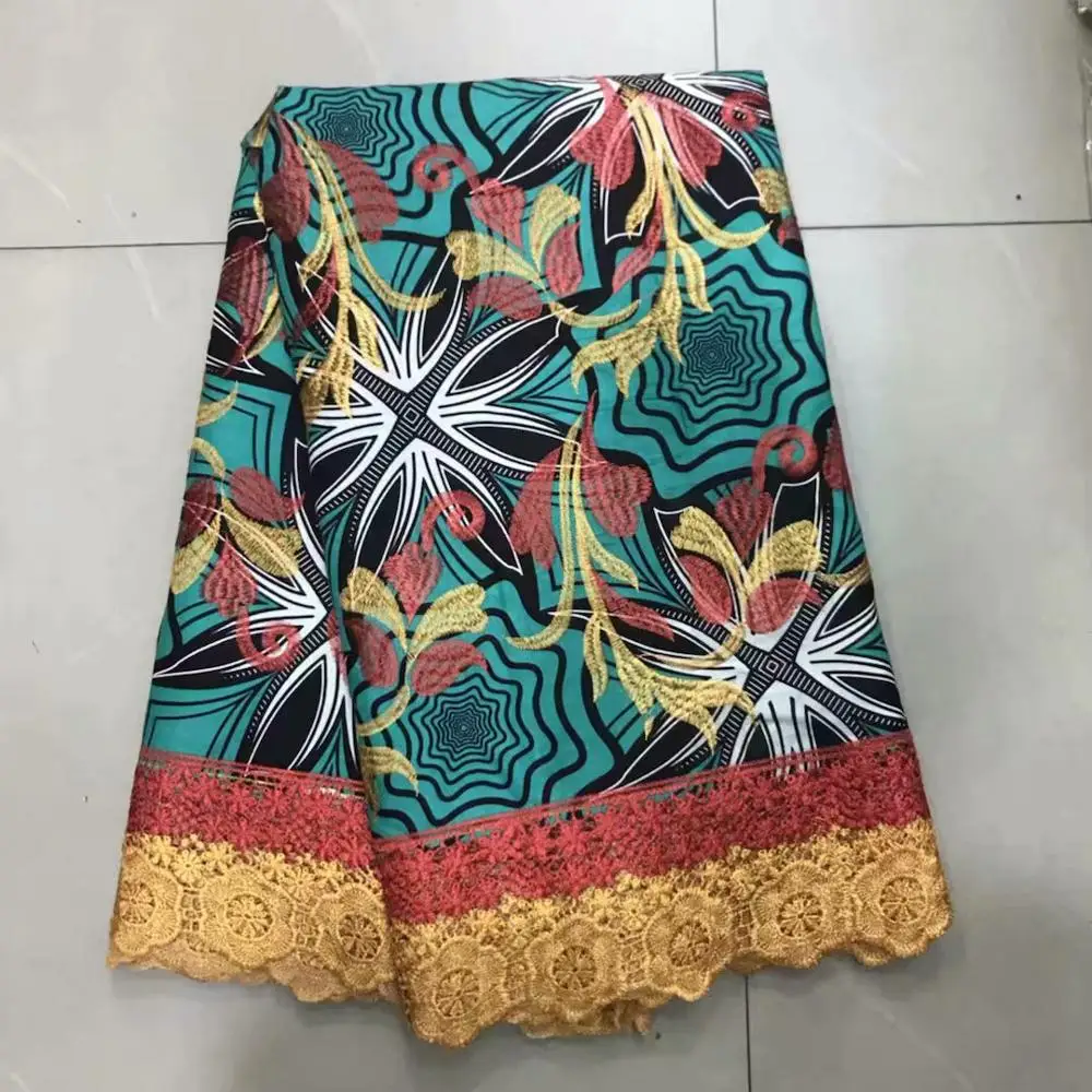 Женское кружевное платье Анкары Гипюровое из 100% хлопка с принтами в африканском