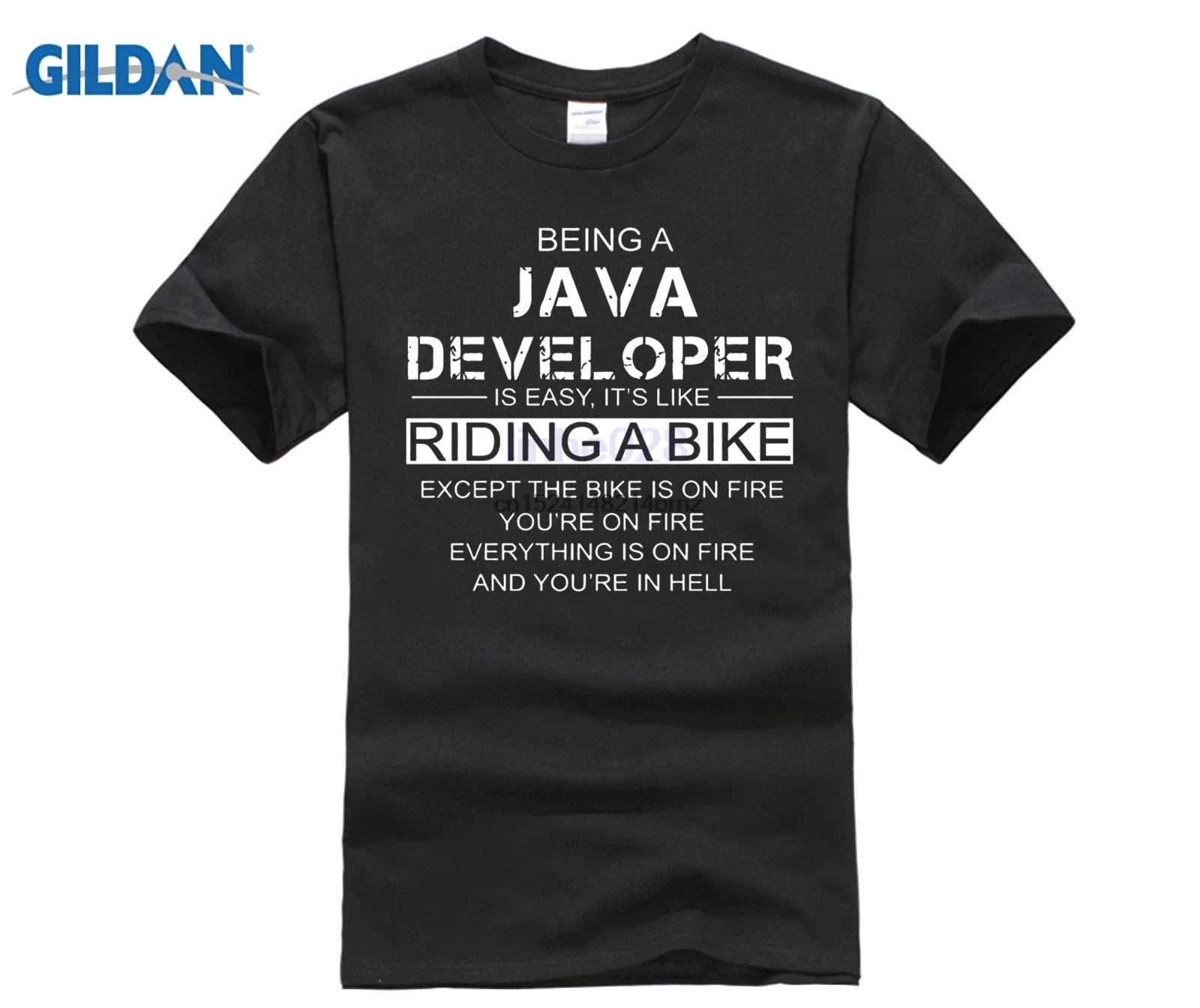 Being A Java Developer Is Like Riding Biker Team Shirts 2019 Order Tee Shirt Online Cotton Simple T-Shirt Website No Pilling |